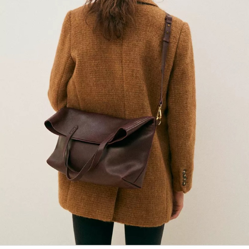 Gorgeous Madewell foldover transport tote